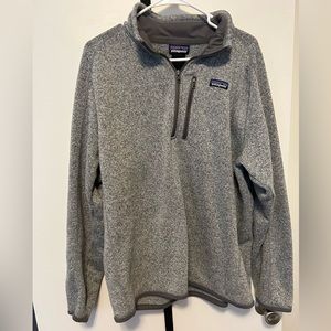 Patagonia Gray Zip Up Sweater